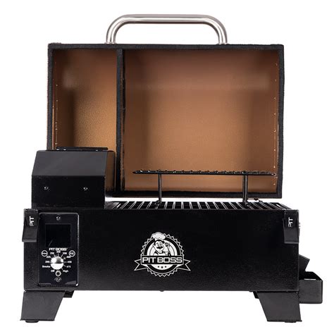 The Pit Boss Tabletop Pellet Grill features a 7LB hopper capacity, a dial-in digital control board, and a bossin temperature range of 180&176;F to 500&176;F. . Pit boss tabletop grill